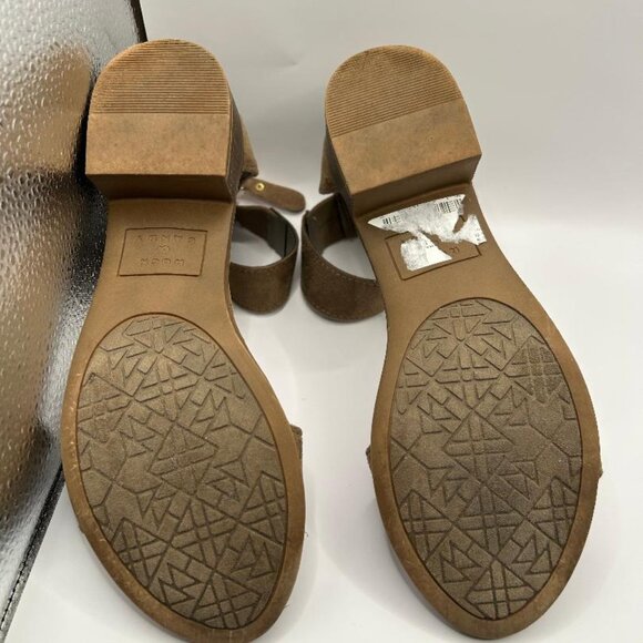 Ankle Strap Flat Sandal in Taupe - Picture 4 of 4